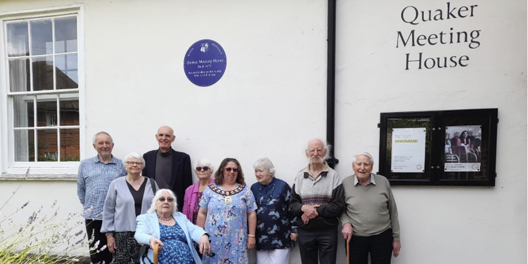 Blue plaque for Alton Meeting