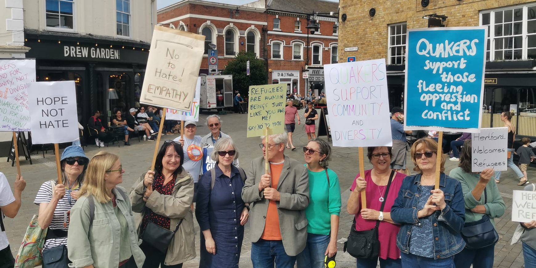 Hertford Friends witness against Raise the Colours 