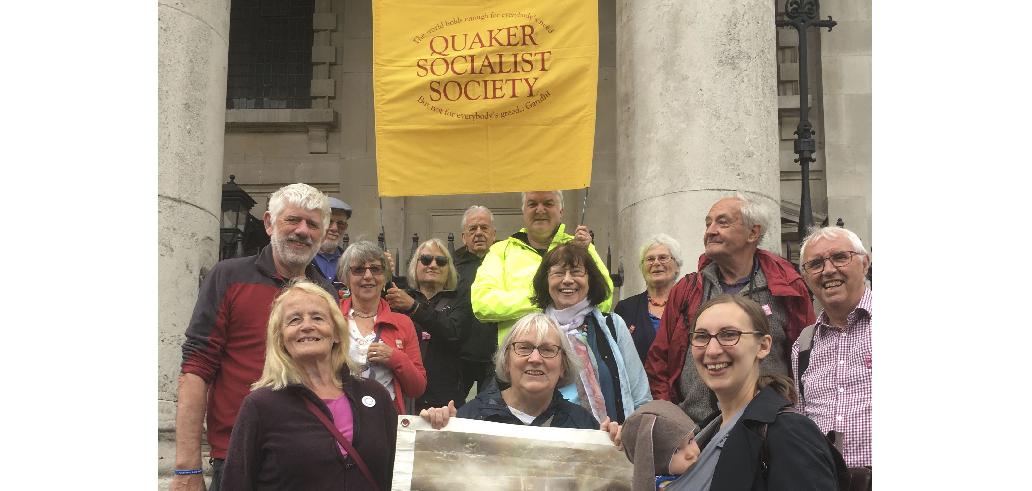 Quakers join march against Trump visit