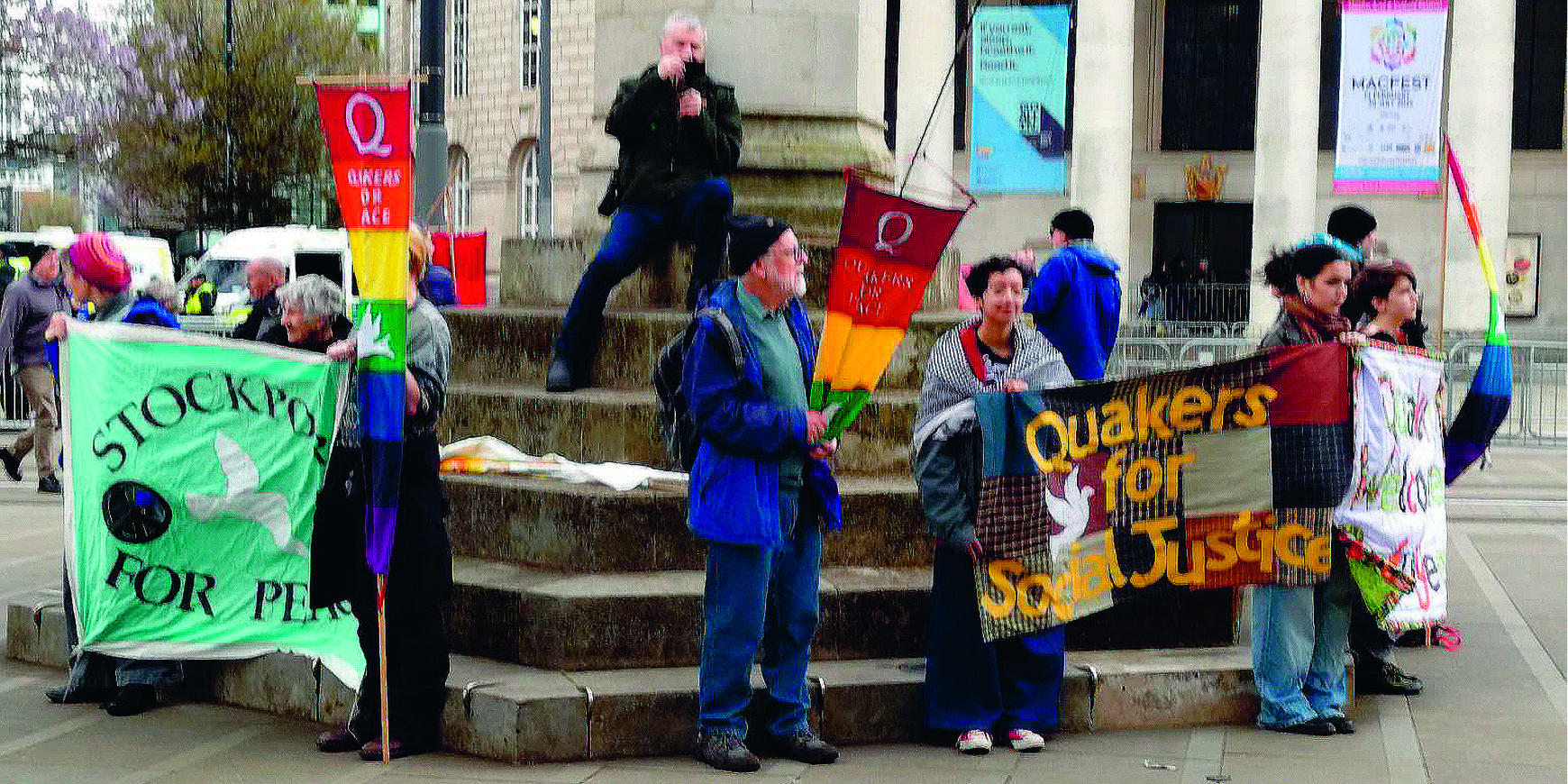 Manchester Friends counter ‘Britain First’
