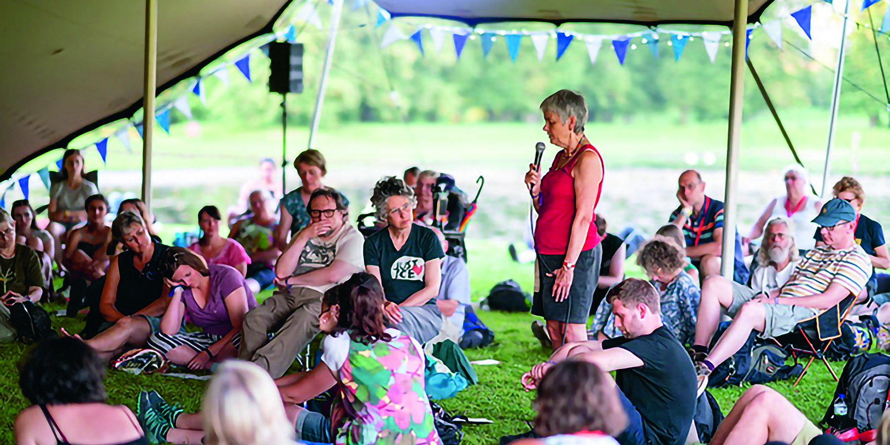 A fine line: Abigail Maxwell and the Quaker Arts Network visit the Greenbelt Festival