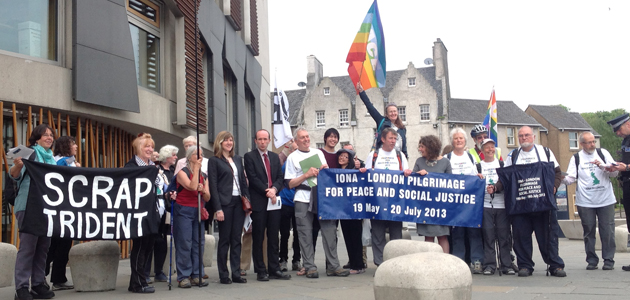 Pilgrimage reaches Scottish parliament