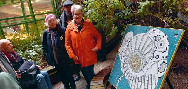 Birmingham Friends install poppy mosaics