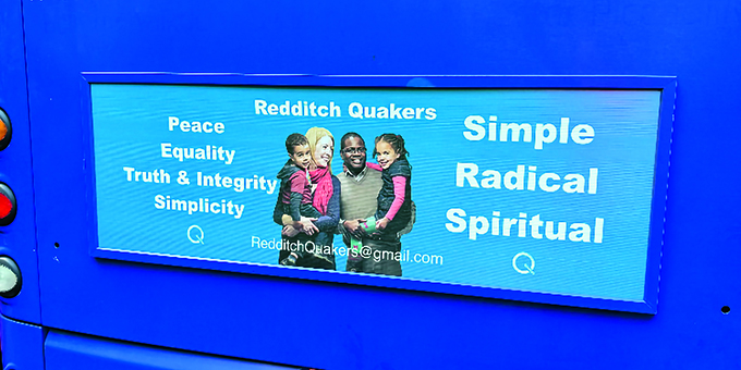 On the bus: Redditch Quakers try an ad campaign