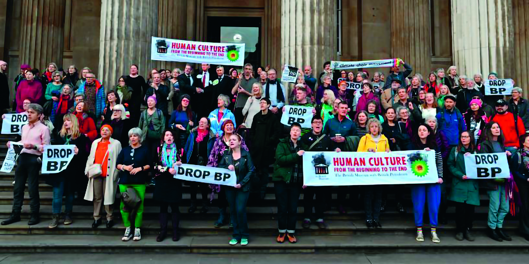 Climate Choir witness at British Museum