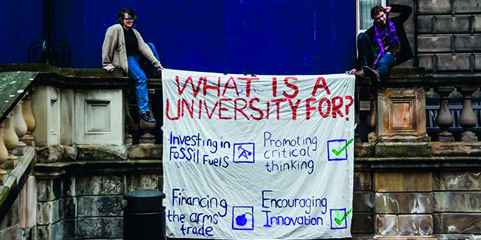 Friends want end to university arms links