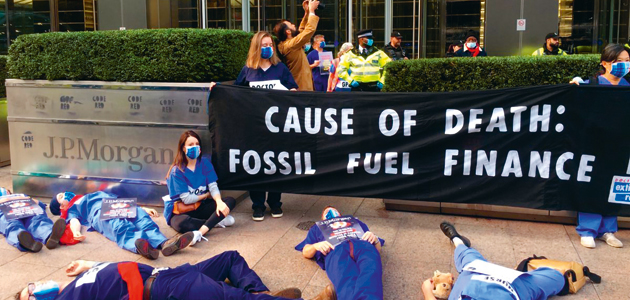 Quaker midwife highlights City fossil fuel investment