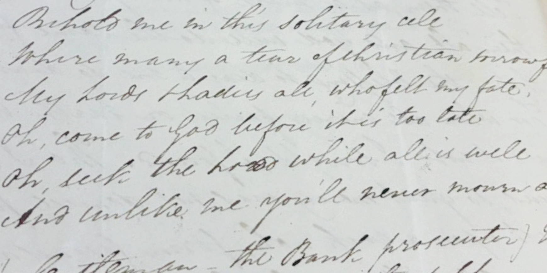 Historic letter to Elizabeth Fry discovered
