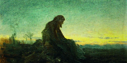 A study for Christ in the Wilderness by Ivan Kramskoi (1872).
