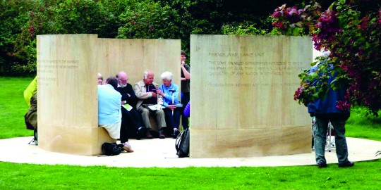 Quaker Service Memorial at the Arboretum.