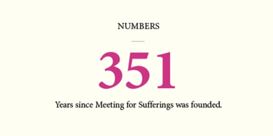 Meeting for Sufferings first began in 1675.